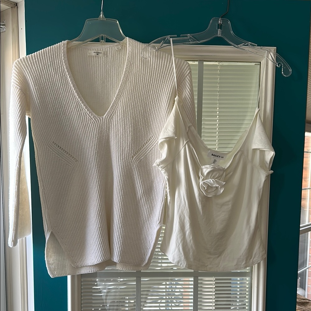 White Women's Sweater by Bailey 44